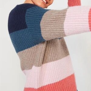 Old Navy Color Block Boat Neck Striped Sweater Women’s Medium